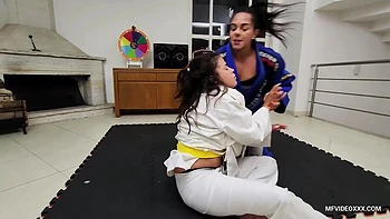 Muscle Girl Fucks Weak Latina Slave Lesbian