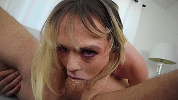 Mick Blue pounds Lilly Bell rough on the sofa