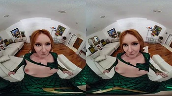 Redhead Small Tits Missionary Fuck VR