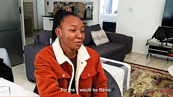 Amateur black model fucked hard in tight pussy