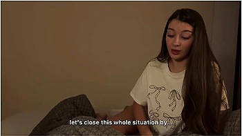 Step Sis Caught Me Jerking Off, I Seduced And Fucked Her Pussy Hard