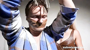 Blonde Carolyne Marian Sucks Cock on Her Knees