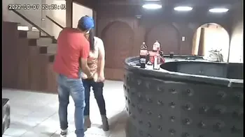 Spycam:husband cheats on wife and gets caught and turns in to a fight