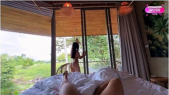 Sensual Amateur Couple Morning Sex Ending With A