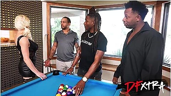 Frenchie Babe Enjoys 3 Cocks In Front Of Her Sub Cuck Bf