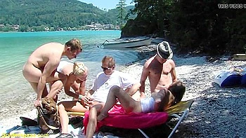 Real Outdoor Groupsex Fuckfest