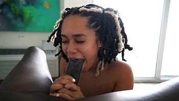 Casie Blake enjoys a big black cock in the hotel bed