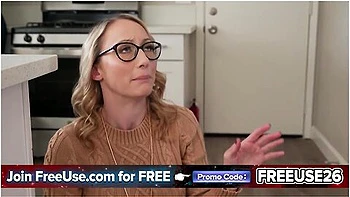 Fuck The Pie, Fuck Me! : Stepmom Catches Her Stepson In A Desperate Kitchen Act With A Dessert - Crystal Clark, Eric Dikkersun And Oliver Faze