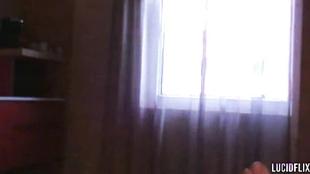 Erotic Andi Avalon and Seth Gamble's straight hair scene