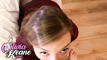 Indescribable Olivia Keane at cum eating trailer