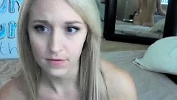 Curly Blonde Teen Records Solo Dildo Masturbation More at