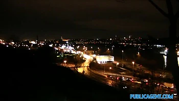 Short-haired Broken Floozie Agrees To Suck Strangers Swollen Dick