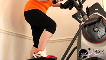 Katie Wish Works Out on Machines, Then Works Out Her GILF Pussy
