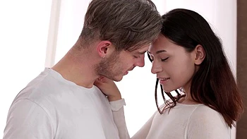 Dirty Russian Roxy Muray pleases her teen lover with a sensual blowjob
