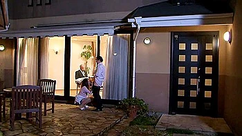 Brunette Waitress Shows Off Her Dick Sucking Skills