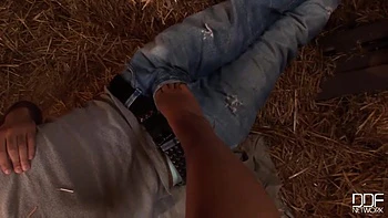 Buckin wild in the barnyard