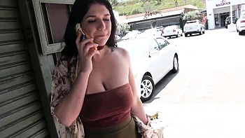 Exciting April Dawn at brunette dirt